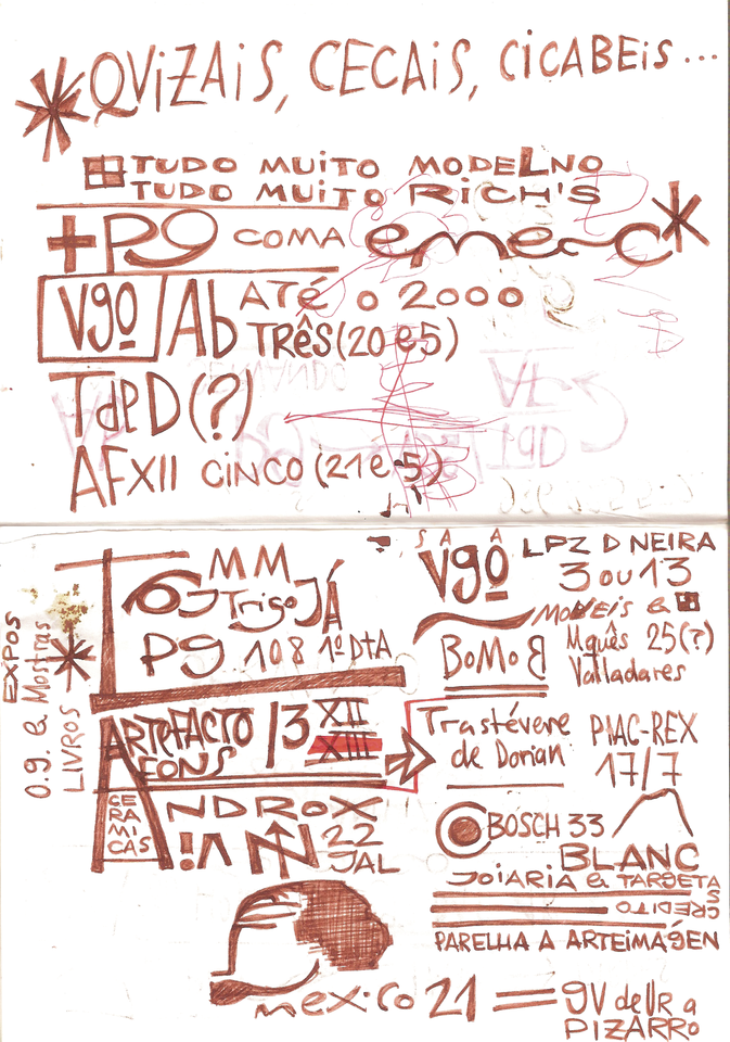 Ladislau da Regueira | Caderno d'Anotações | Galeri'Ando 1 (1999)