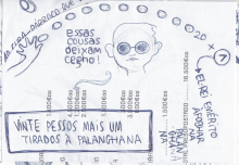Ladislau da Regueira - Doxografia da'xistência - Vinte pesos mais um tirados à palangana - Anotação Gráfica 4 (2015)